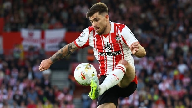 SOUTHAMPTON, ENGLAND - MAY 12: Ryan Manning of Southampton during the Sky Bet Championship Play Off Semi Final Second Leg match between Southampton and Middlesbrough at St Mary's Stadium on May 12, 2026 in Southampton, England. (Photo by Matt Watson/Southampton FC via Getty Images)