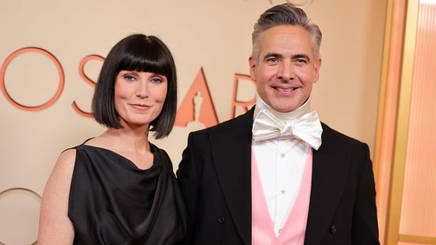 Katy Mullan and Raj Kapoor at the 98th Annual Oscars held at Dolby Theatre on 15 March, 2026 in Hollywood, California. (Photo by Savion Washington/Penske Media via Getty Images)
