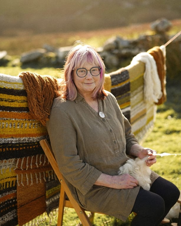 Hand weaver Beth Moran