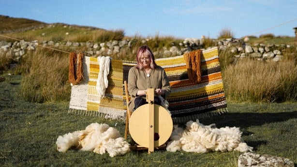 Hand weaver Beth Moran