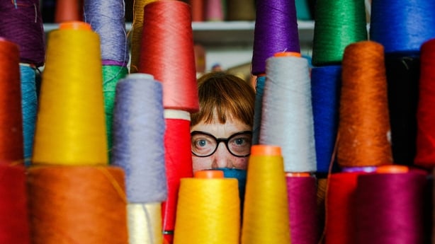 Hand weaver Beth Moran