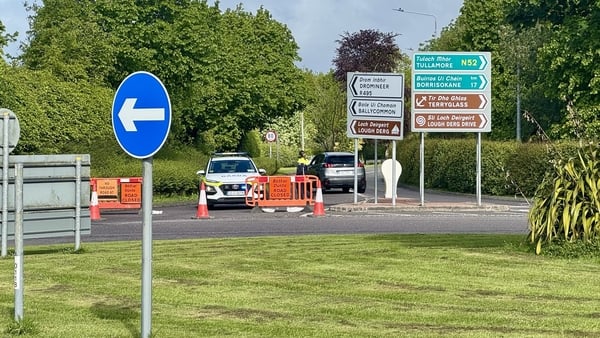 The site of the crash in Tipperary last night