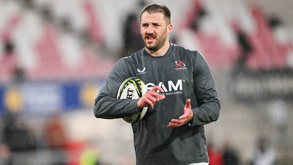 10 April 2026; Stuart McCloskey of Ulster before the EPCR Challenge Cup quarter-final match between Ulster and La Rochelle at Affidea Stadium in Belfast. Photo by Ramsey Cardy/Sportsfile