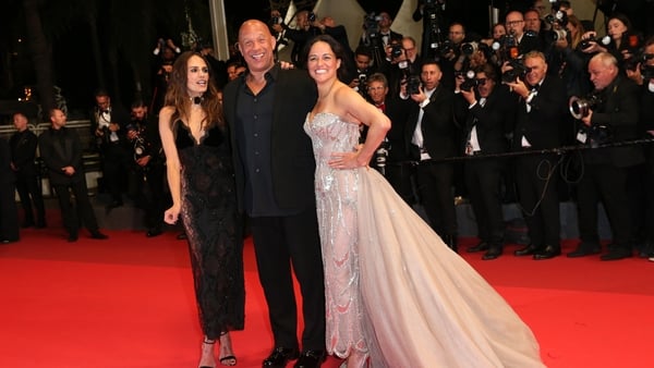 CANNES, FRANCE - MAY 13: (L-R) Jordana Brewster, Vin Diesel and Michelle Rodriguez attend the "The Fast And The Furious" screening during the 79th annual Cannes Film Festival at Palais des Festivals on May 13, 2026 in Cannes, France. (Photo by Gisela Scho