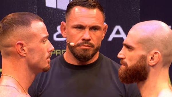Paddy Donovan face off