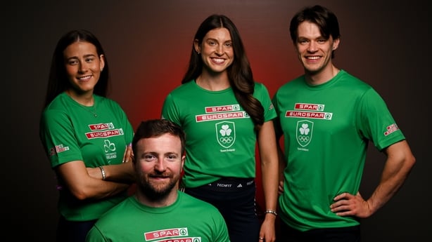 14 May 2026; SPAR and EUROSPAR Ambassadors, Fintan McCarthy, Kate O'Connor, Róisín Ní Riain and Colin Judge, pictured at the launch of the SPAR and EUROSPAR Community Fund 2026. Clubs nationwide are invited to apply for the €60,000 fund by submitting a short application showcasing how their club is 
