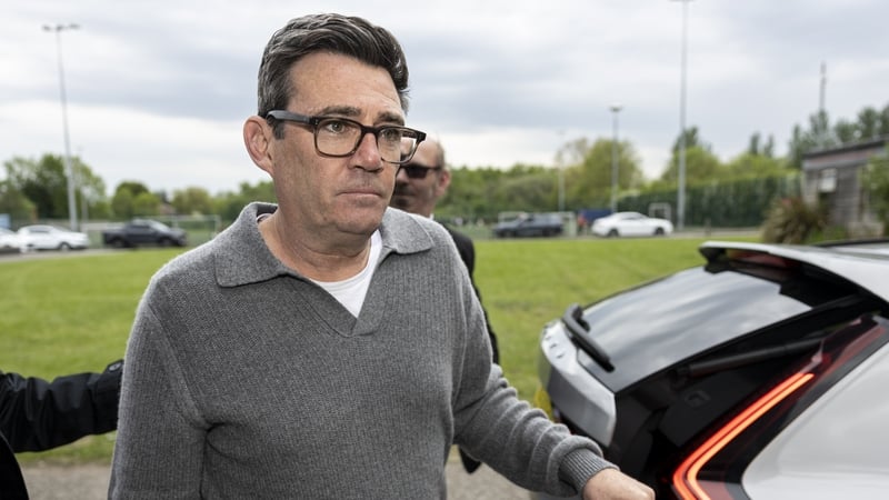Mayor of Greater Manchester, Andy Burnham arrives at FC United for a charity football match