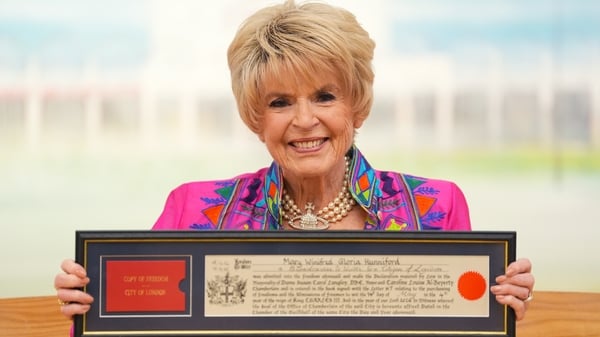 Gloria Hunniford after she received the Freedom of the City of London at Guildhall Art Gallery, in the City of London. Picture date: Thursday May 14, 2026. PA Photo. Photo credit should read: Yui Mok/PA Wire