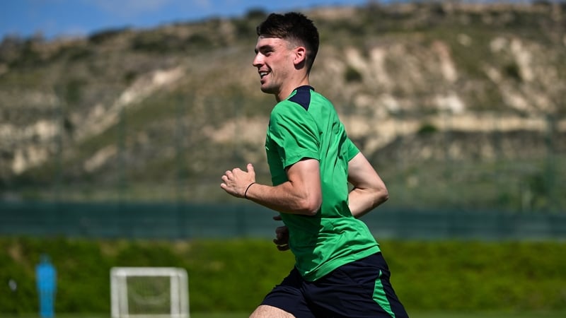 Andrew Moran during a Republic of Ireland training session at La Finca Resort in Alicante, Spain