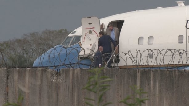 A US government aircraft in Cuba