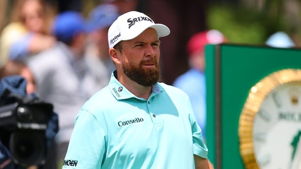 NEWTON SQUARE, PA - MAY 14: Shane Lowry of Ireland tees off at the first tee during round 1 of the 2026 PGA Championship on May 14, 2026 at Aronimink Golf Club in Newtown Square, Pennsylvania. (Photo by Rich Graessle/Icon Sportswire via Getty Images)