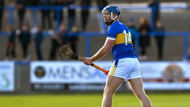 15 March 2026; Jason Forde of Tipperary prepares to take a free during the Allianz Hurling League Division 1A match between Waterford and Tipperary at Azzuri Walsh Park in Waterford. Photo by Ray McManus/Sportsfile