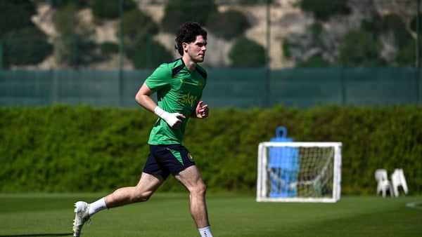 Rory Finneran at Ireland training camp in Alicante