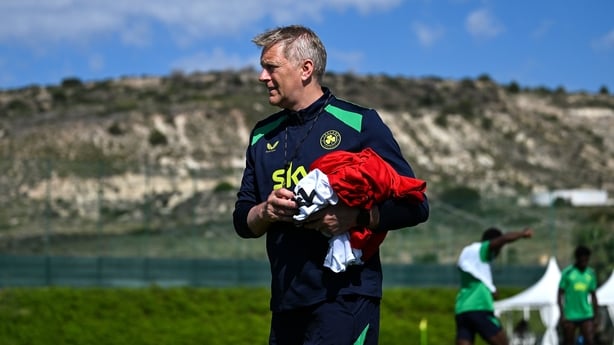Head coach Heimir Hallgrimsson during a Republic of Ireland training session at La Finca Resort in Alicante, Spain.