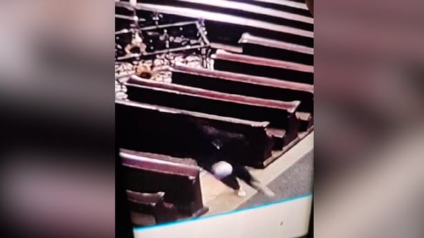 Image released by Czech Police showing man with skull