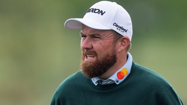 Shane Lowry of Ireland looks on from the 14th green during the second round of the PGA Championship at Aronimink Golf Club on May 15, 2026 in Newtown, Pennsylvania.