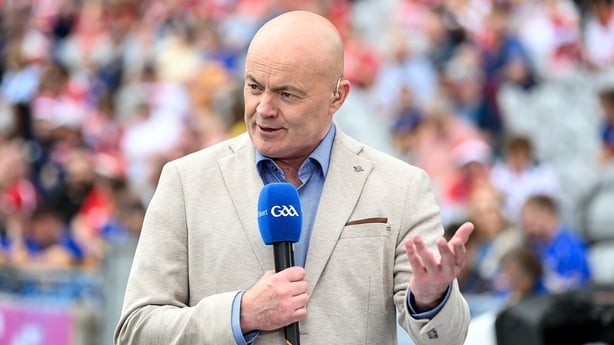 20 July 2025; RTÉ Sport analyst Anthony Daly before the GAA Hurling All-Ireland Senior Championship final match between Cork and Tipperary at Croke Park in Dublin. Photo by Stephen McCarthy/Sportsfile