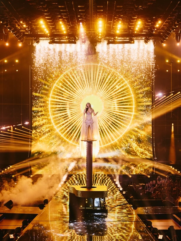  Delta Goodrem performing Eclipse for Australia during the Second Semi-Final of the Eurovision Song Contest at Wiener Stadthalle, Vienna 2026