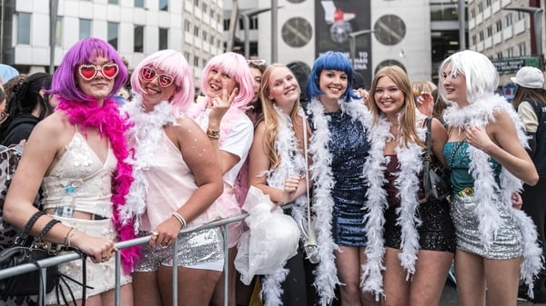 Fans of British singer Harry Styles await outside the Johan Cruijff ArenA, ahead of his ten-day concert series and his world tour Together, Together Tour in Amsterdam on 16 May, 2026. (Photo by Joris van Gennip /ANP/AFP)