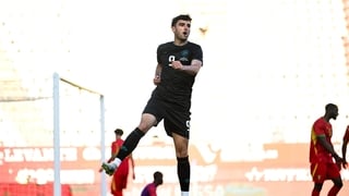 16 May 2026; Tom Cannon of Republic of Ireland celebrates after scoring his side's first goal during the international friendly match between Republic of Ireland and Grenada at Estadio Nueva Condomina in Murcia, Spain. Photo by Stephen McCarthy/Sportsfile