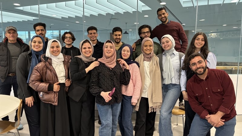21 young students who came to Ireland last year from Gaza
