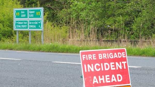 The road has been closed at Birchill in Co Donegal following the fatal collision