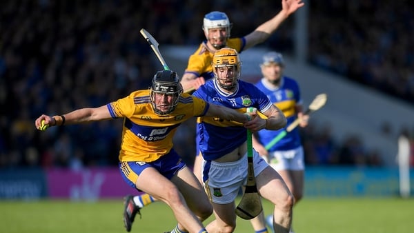 16 May 2026; Niall O'Farrell of Clare in action against Andrew Ormond of Tipperary during the Munster GAA Senior Hurling Championship Round 4 match between Tipperary and Clare at FBD Semple Stadium in Thurles, Tipperary. Photo by John Sheridan/Sportsfile