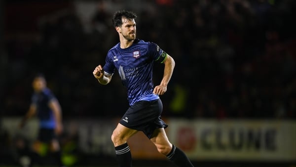 2 March 2026; Jimmy Keohane of Galway United during the SSE Airtricity Men's Premier Division match between St Patrick's Athletic and Galway United at Richmond Park in Dublin. Photo by Stephen McCarthy/Sportsfile