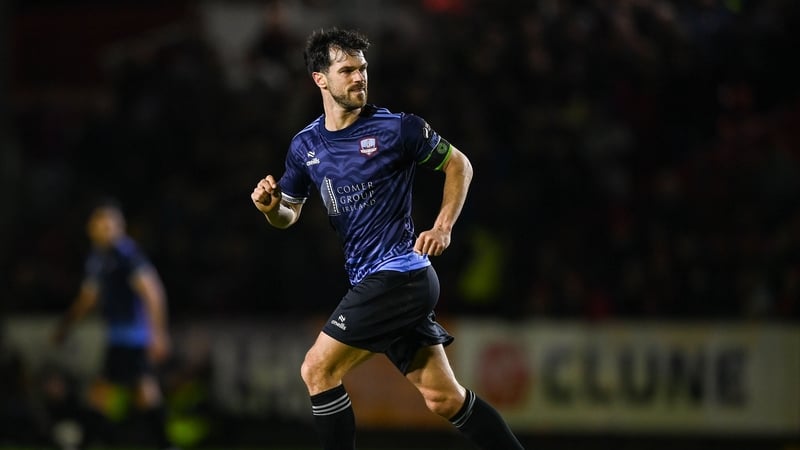 2 March 2026; Jimmy Keohane of Galway United during the SSE Airtricity Men's Premier Division match between St Patrick's Athletic and Galway United at Richmond Park in Dublin. Photo by Stephen McCarthy/Sportsfile