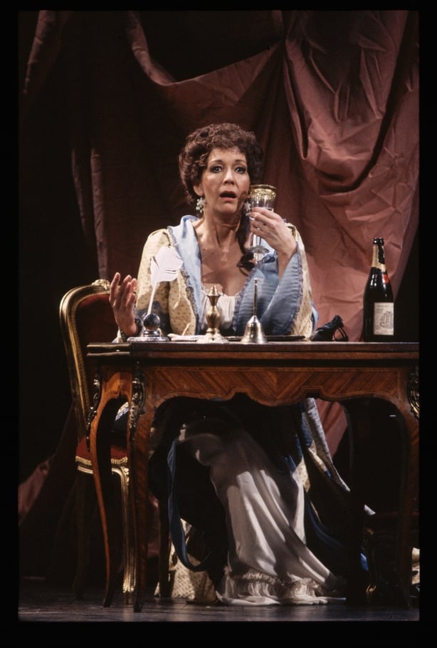 Felicity Lott performs in a Royal Opera production of The Marriage of Figaro, December 1991. (Photo by robbie jack/Corbis via Getty Images)