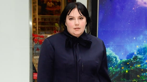 Lena Dunham is seen on 15 April, 2026 in New York City. (Photo by Raymond Hall/GC Images)