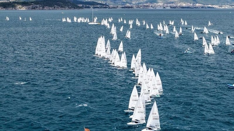 Photo: ILCA Fleet in Kaštela Bay by Sailing Content