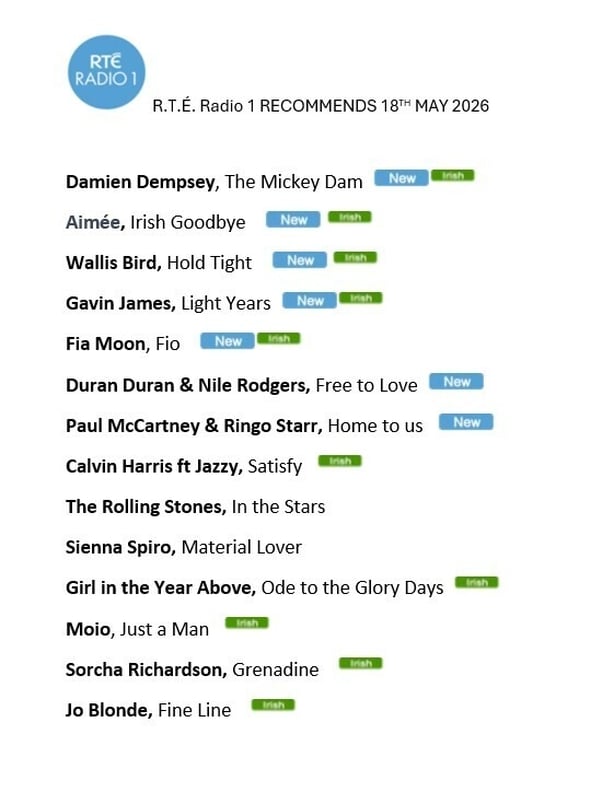 rte radio 1 recommends