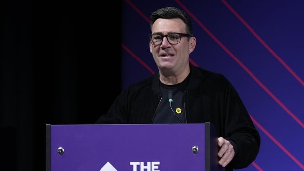 Greater Manchester Mayor Andy Burnham speaking at The Great North Investment Summit at the Royal Armouries Museum, Leeds. Picture date: Monday May 18, 2026