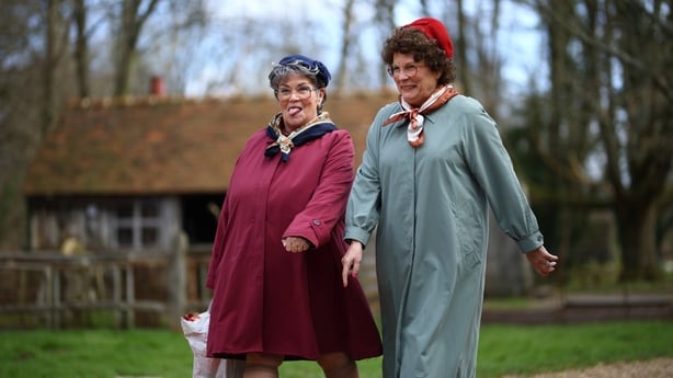 Dawn French and Jennifer Saunders during the Repair Shop special for Comic Relief's Red Nose Day 202