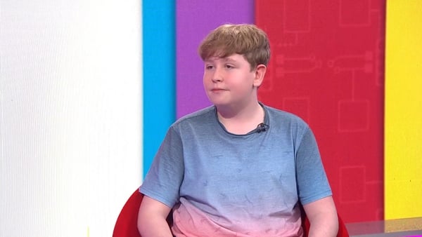 Finn Healy in the news2day studio for IBD Day