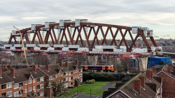 The Curzon 2 viaduct on a construction site of the HS2 high-speed railway line project in Birmingham, UK, on Wednesday, Jan. 14, 2026. The HS2 rail line, which was due to connect London and Manchester but was severely curtailed by the last Conservative go