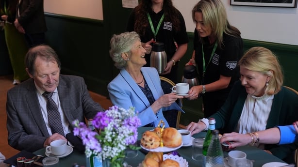 Irish president Catherine Connolly attends a lunchat the London Irish Centre