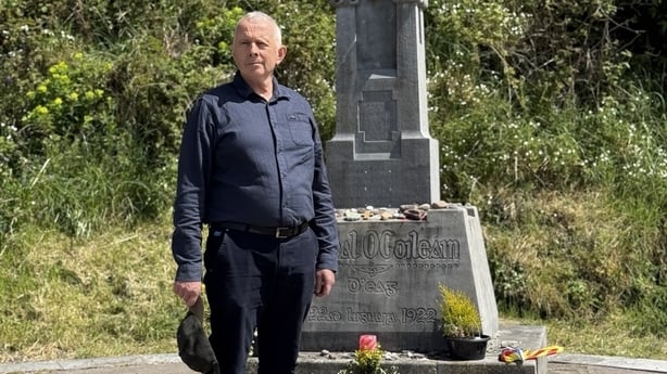 a photograph of tim crowley at beal na blath