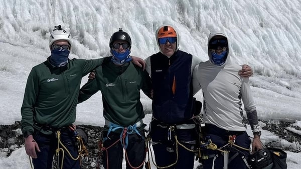 Adam Sweeney and team Ireland on Mount Everest - courtesy: @adamtsweeney