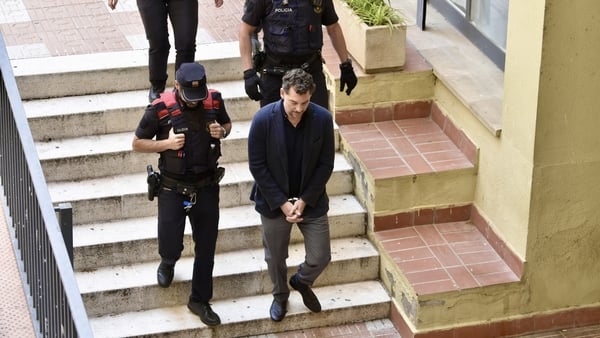 MARTORELL, BARCELONA CATALONIA, SPAIN - MAY 19: Jonathan Andic, the son of Mango's founder, as he leaves the Juzgado de Instruccion 5 de Martorell, on 19 May, 2026 in Martorell, Barcelona, Catalonia, Spain. The Mossos d'Esquadra have arrested Jonathan And