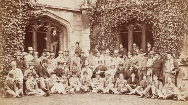 Oscar Wilde pictured among 50 other men during time in Oxford