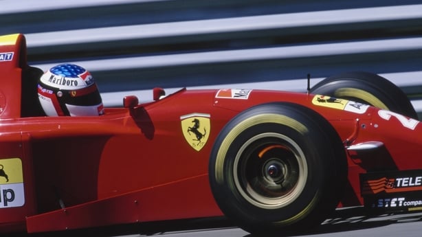 Jean Alesi from France drives the #27 Scuderia Ferrari Ferrari 412T2 Ferrari V12 during the Formula One Canadian Grand Prix on 11th June 1995 at the Montreal Circuit Gilles Villeneuve on the Île Notre-Dame in Montreal, Canada. 