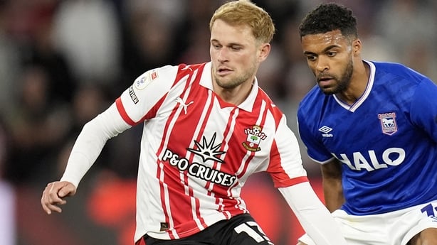 Southampton's Leo Scienza (left) 