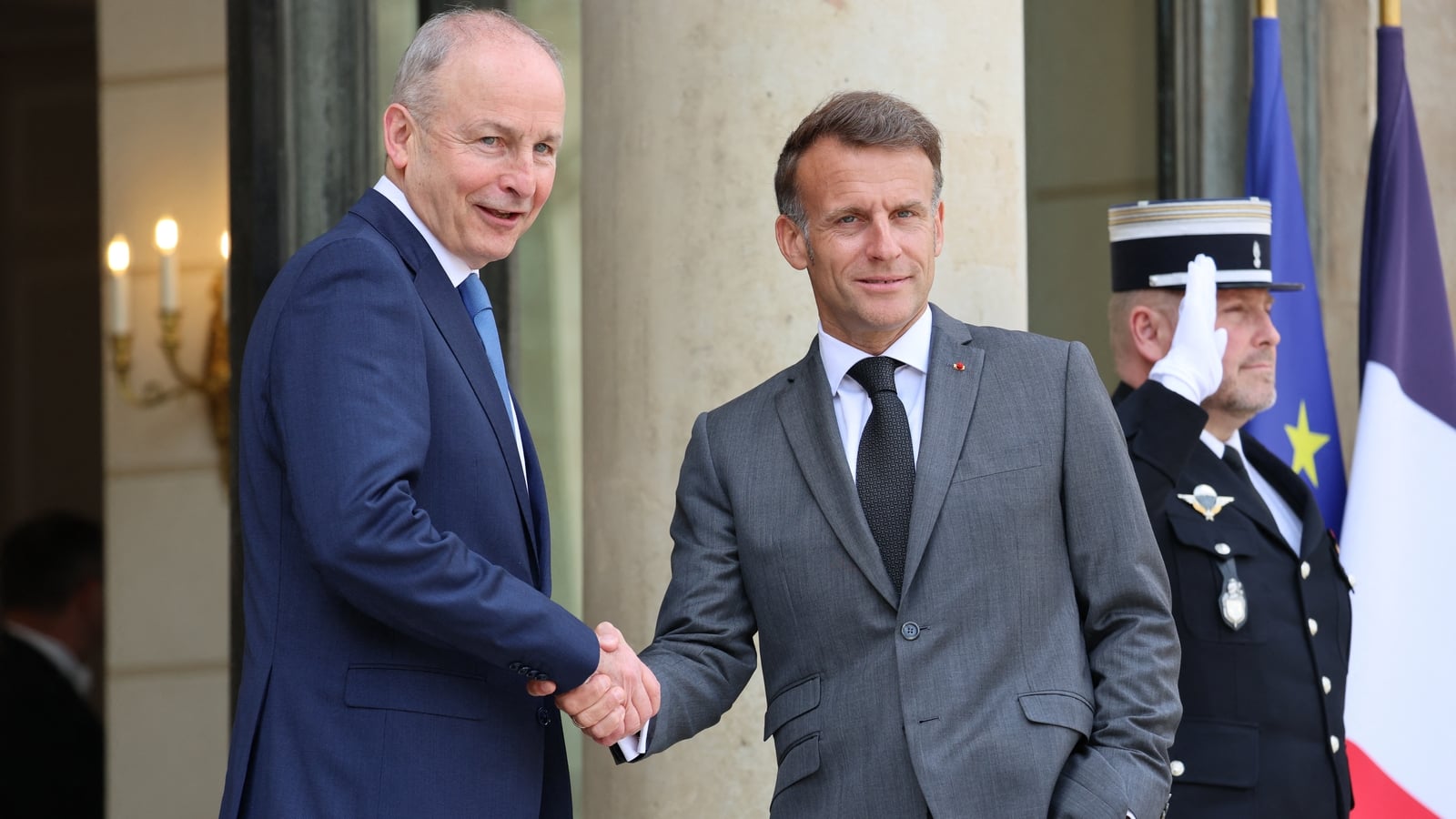 Taoiseach begins talks with President Macron in Paris