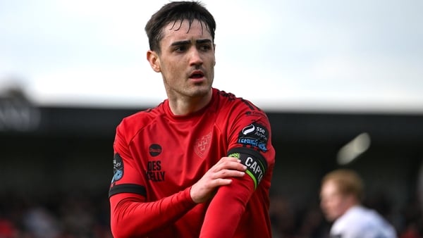 Dublin , Ireland - 4 May 2026; Dawson Devoy of Bohemians adjusts his captain's armband during the SSE Airtricity Men's Premier Division match between Bohemians and Shelbourne at Dalymount Park in Dublin. (Photo By Stephen McCarthy/Sportsfile via Getty Ima