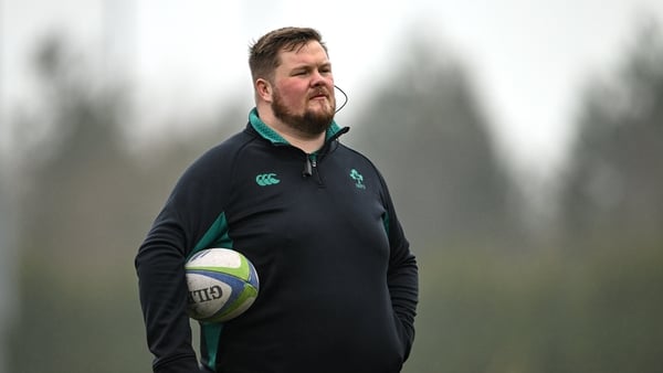 22 March 2026; Ireland head coach Craig Hansberry during the Women's Rugby U18 International friendly match between Ireland and England at the IRFU High Performance Centre in Dublin. Photo by Ramsey Cardy/Sportsfile