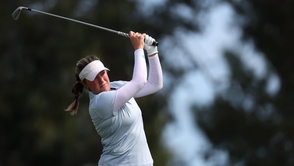 Anna Foster of Ireland plays a shot on the 14th hole during the first round of the Aramco Championship 2026 at Shadow Creek Golf Course on April 02, 2026 in Las Vegas, Nevada. (Photo by Harry How/Getty Images)