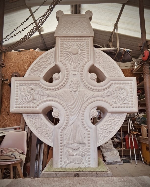 The top section of Brendan McGloin's High Cross piece. 