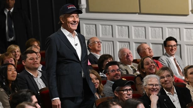 Bryan Cranston on the CBS series The Late Show with Stephen Colbert. (Photo by Scott Kowalchyk/CBS via Getty Images)